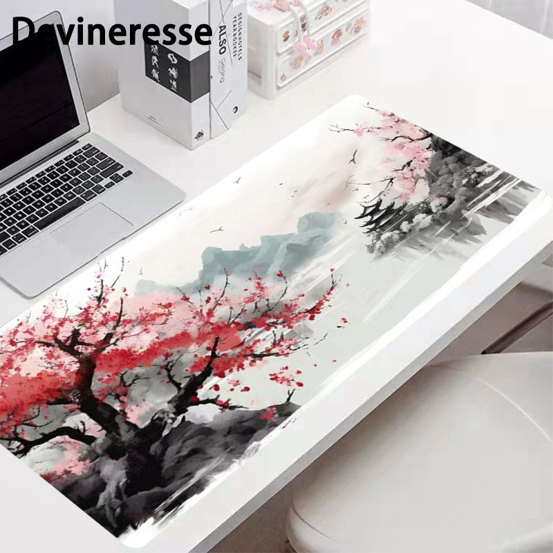 Cherry Blossoms Plum Blossoms Mouse Pad Desk Mat