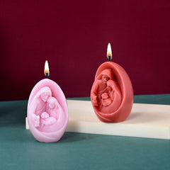 Jesus Birth 3D Aromatherapy Candle Mold Home Decoration Silicone
