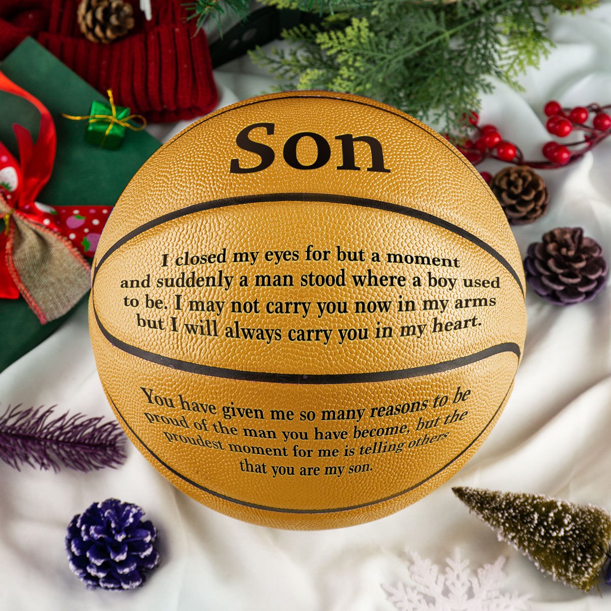 Love-Filled Basketball for Your Son - Perfect Gift!