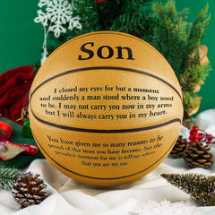 Love-Filled Basketball for Your Son - Perfect Gift!