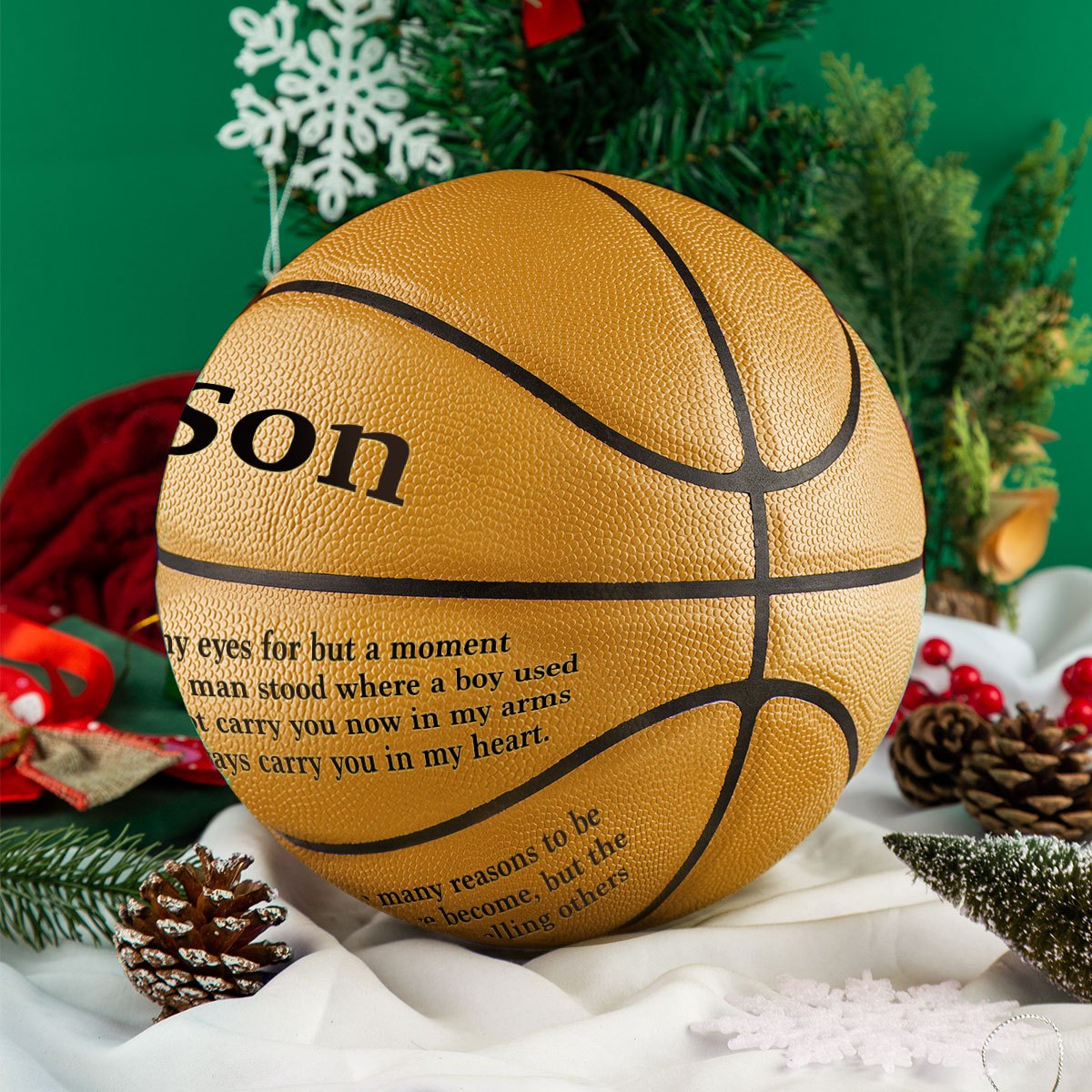 Love-Filled Basketball for Your Son - Perfect Gift!
