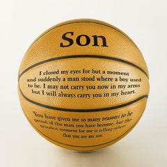Love-Filled Basketball for Your Son - Perfect Gift!