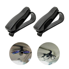 2pcs Universal Sunglasses Clips Car Visor Glasses Card Holder Auto Accessories