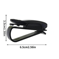 2pcs Universal Sunglasses Clips Car Visor Glasses Card Holder Auto Accessories