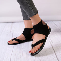 Women's Clip Toe Sandals Casual Flat Beach Shoes