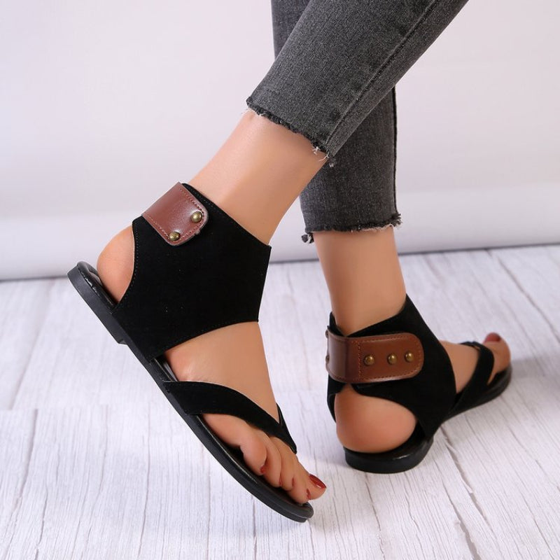 Women's Clip Toe Sandals Casual Flat Beach Shoes