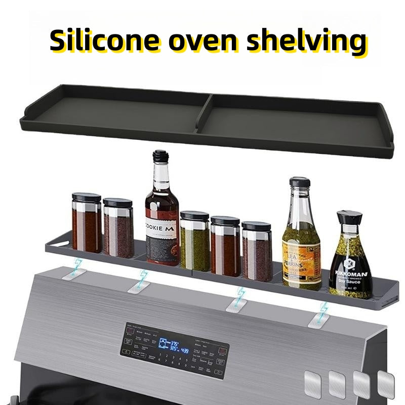 Magnetic Kitchen Silicone Oven Storage Rack Zero Installation
