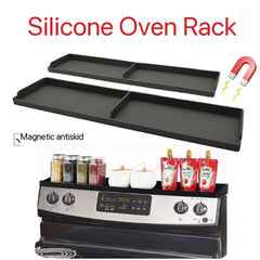 Magnetic Kitchen Silicone Oven Storage Rack Zero Installation