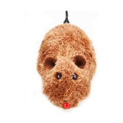 Interactive Wind Up Plush Mouse Toy for Cats