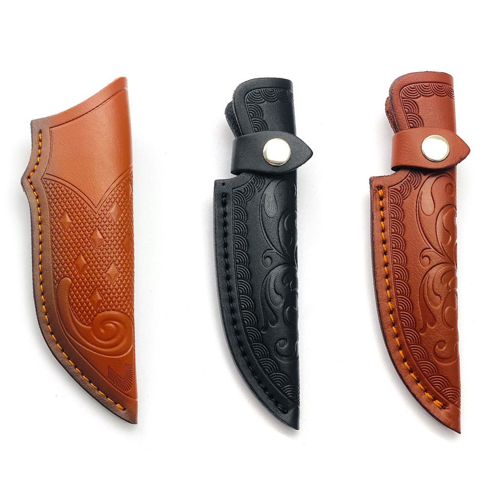 Leather Flashlight Belt Loop Scabbard Tool Holder