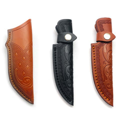 Leather Flashlight Belt Loop Scabbard Tool Holder
