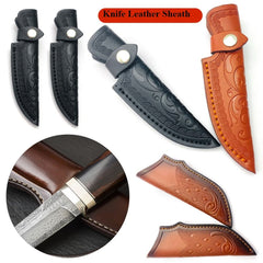 Leather Flashlight Belt Loop Scabbard Tool Holder