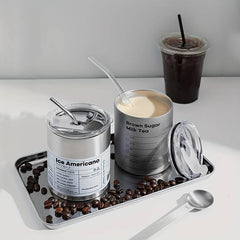 Double Layered Stainless Steel Coffee Cup 320ml 600ml 10 8oz 20 3oz