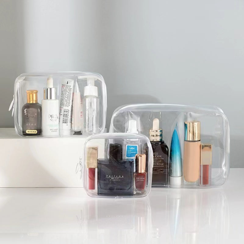 3pcs Clear Toiletry Bags Waterproof for Traveling