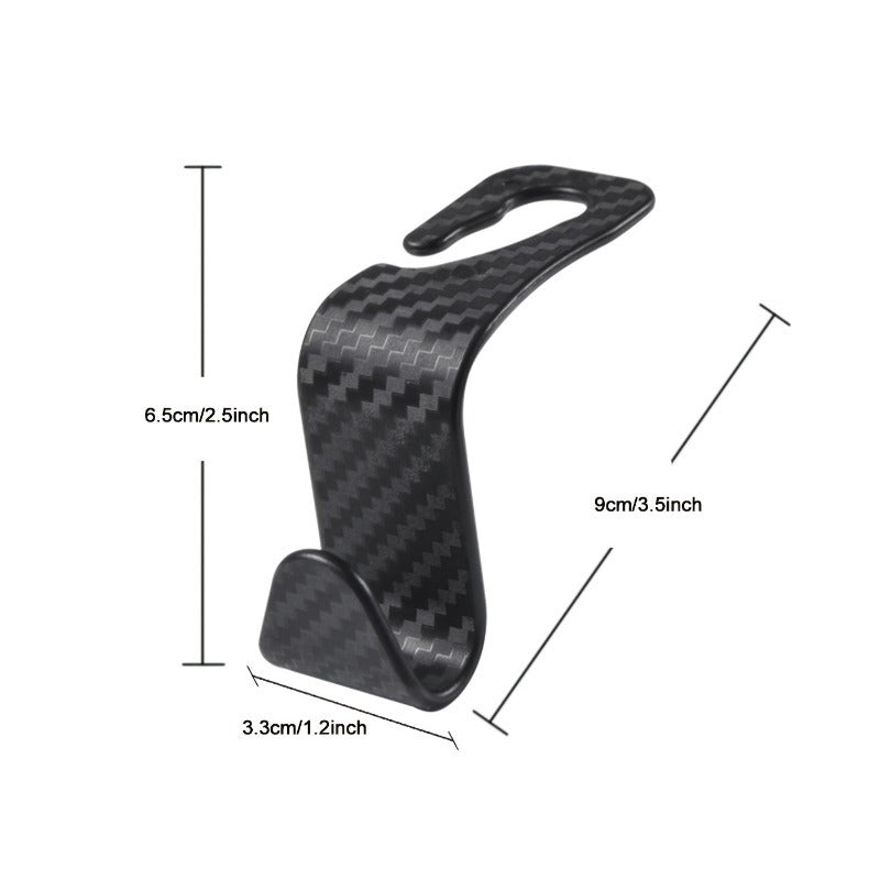 2pcs Car Seat Headrest Hook Auto Seat Hook Hanger Creative Hook