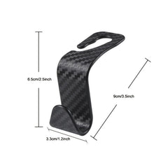 2pcs Car Seat Headrest Hook Auto Seat Hook Hanger Creative Hook