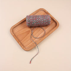 3 Roll Christmas Cotton Twine Rope Cord Gift Wrapping