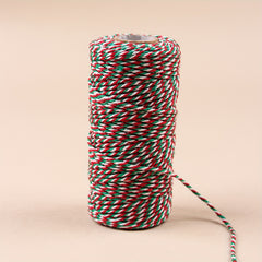 3 Roll Christmas Cotton Twine Rope Cord Gift Wrapping