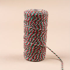 3 Roll Christmas Cotton Twine Rope Cord Gift Wrapping