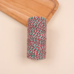 3 Roll Christmas Cotton Twine Rope Cord Gift Wrapping