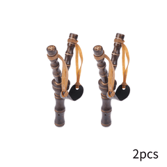 2pcs Wooden Slingshot Toys for Camping Shooting & Hiking