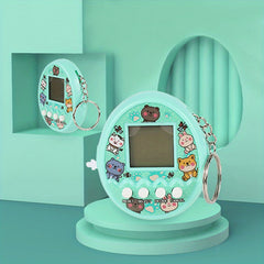 Electronic Pet Handheld Game Machine Virtual Rabbit Pet Keychain Ornament