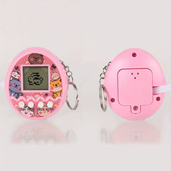 Electronic Pet Handheld Game Machine Virtual Rabbit Pet Keychain Ornament
