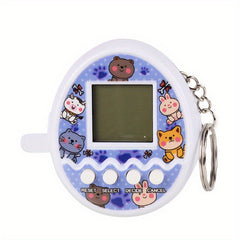 Electronic Pet Handheld Game Machine Virtual Rabbit Pet Keychain Ornament