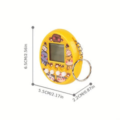 Electronic Pet Handheld Game Machine Virtual Rabbit Pet Keychain Ornament