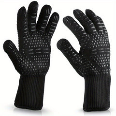 Fireproof Oven Gloves Heat Resistant Cut Resistant Non Slip Silicone BBQ Gloves