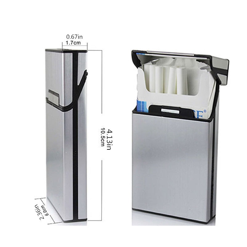 1pc Ultra thin Storage Case Metal Box 20 Thin Household Gadgets
