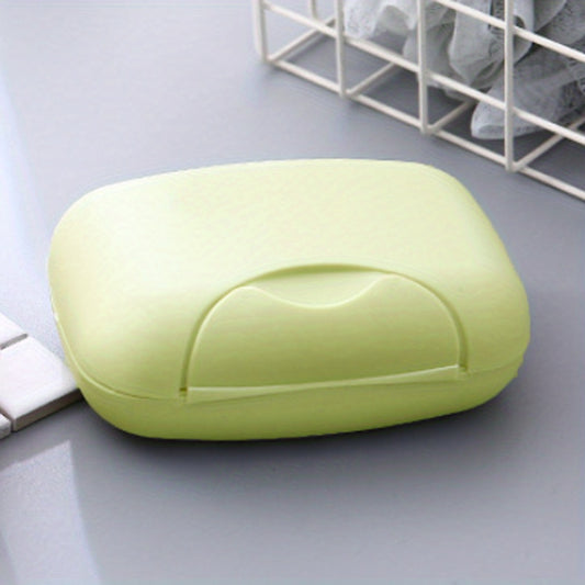 Waterproof Travel Soap Box with Cover and Lock Portable Soap Storage Tray