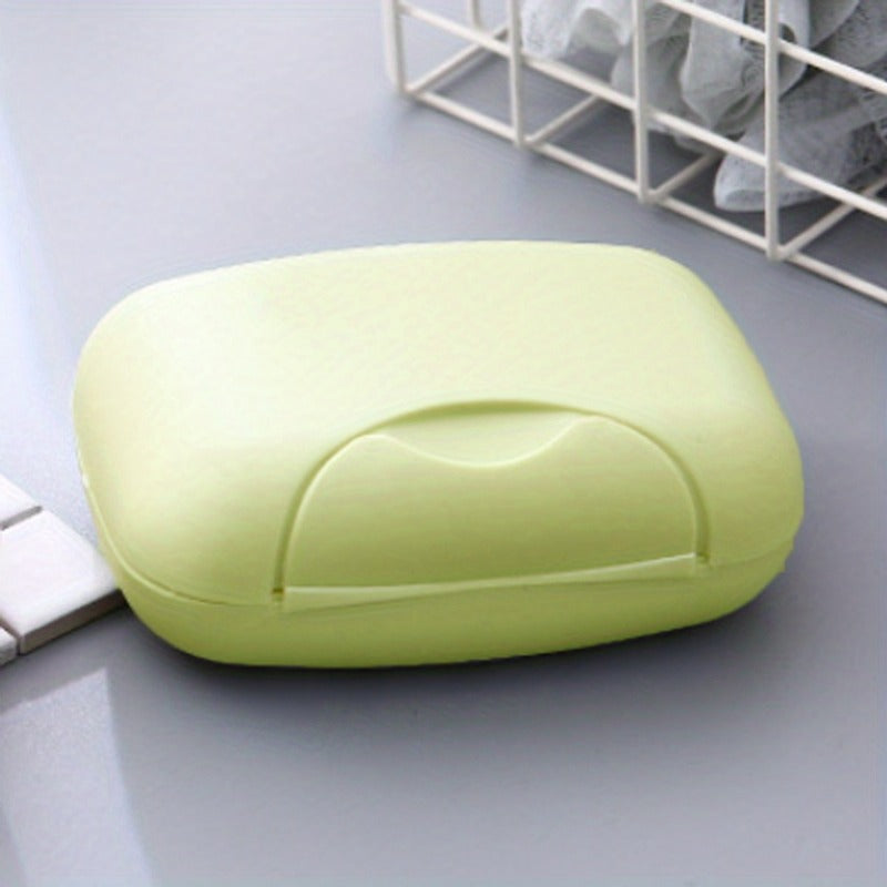 Waterproof Travel Soap Box with Cover and Lock Portable Soap Storage Tray