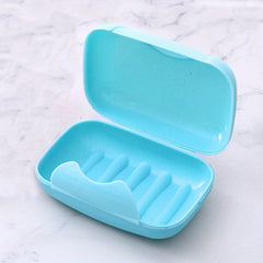 Waterproof Travel Soap Box with Cover and Lock Portable Soap Storage Tray