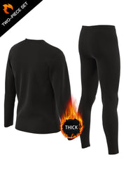 Men's Warm Sport Set Long Sleeve Tee & Compression Pants