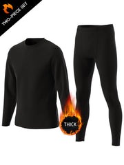 Men's Warm Sport Set Long Sleeve Tee & Compression Pants
