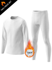 Men's Warm Sport Casual Set Long Sleeve Tee & Compression Pants