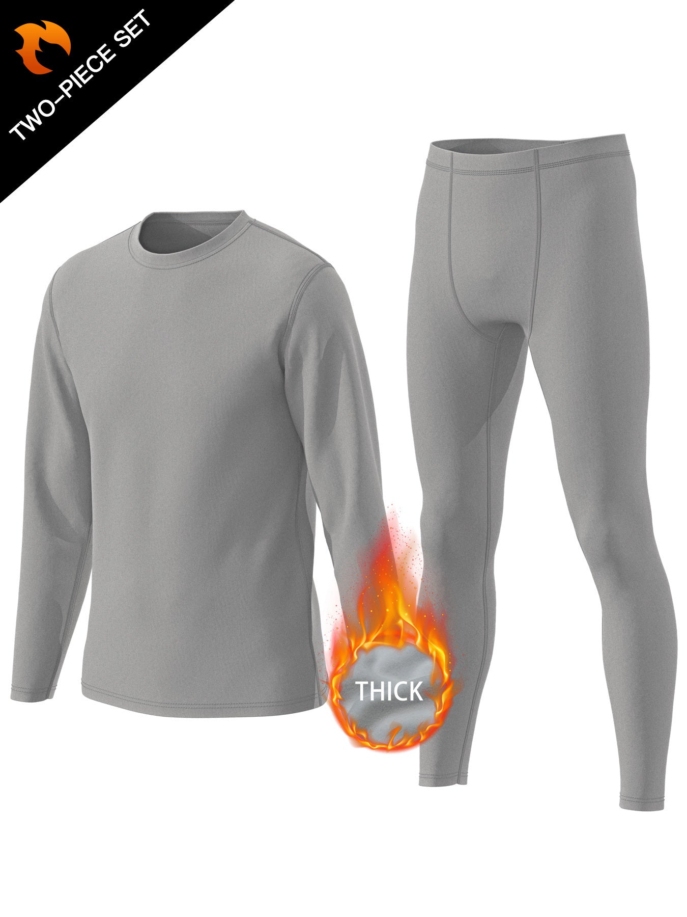 Men's Warm Sport Set Quick Drying Tee & Compression Pants