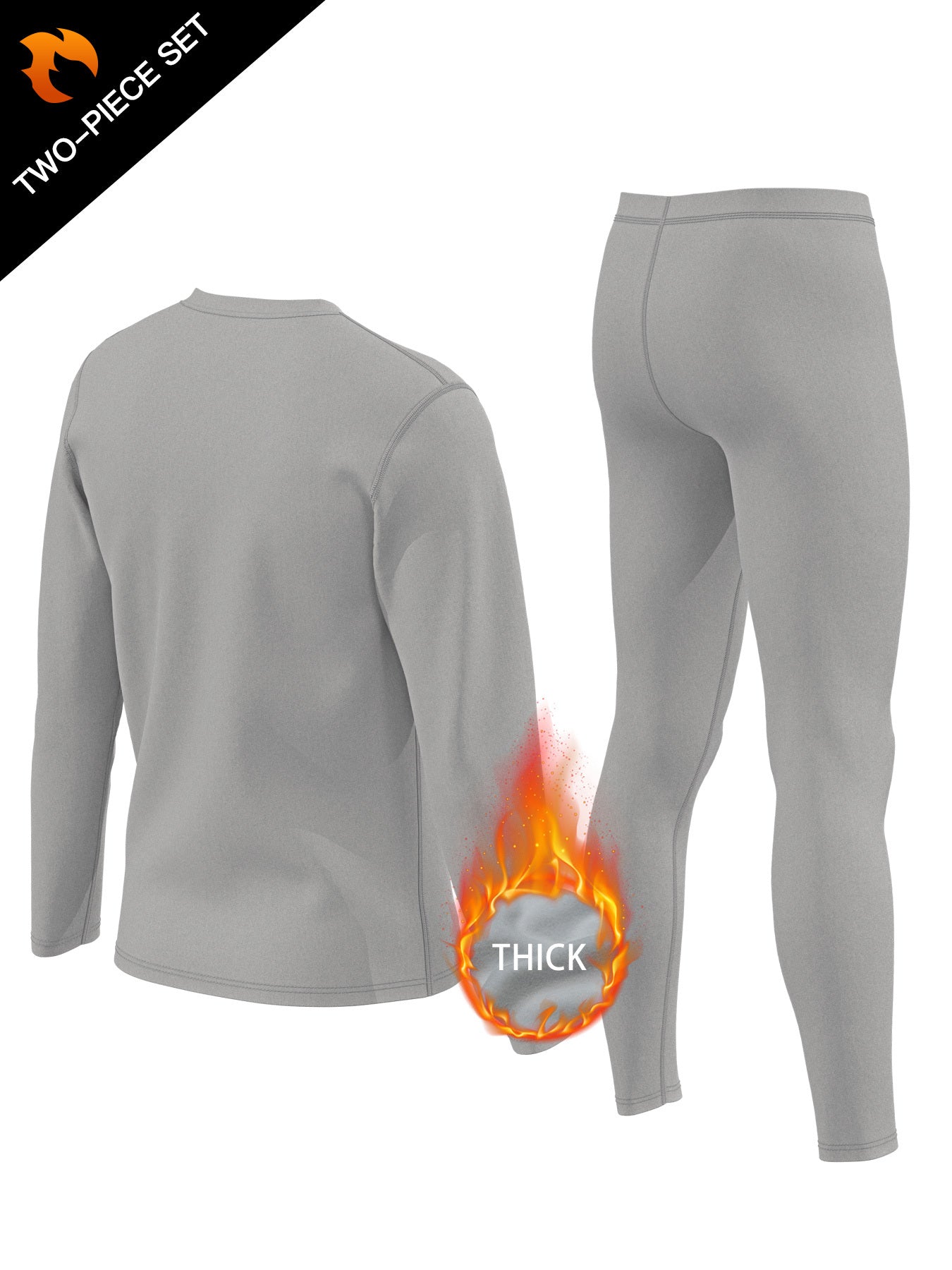 Men's Warm Sport Set Quick Drying Tee & Compression Pants