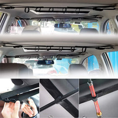 Adjustable Car Fishing Rod Holder 5 Rods Capacity Heavy Duty Nylon Rod Carrier