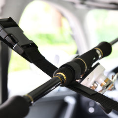 Adjustable Car Fishing Rod Holder 5 Rods Capacity Heavy Duty Nylon Rod Carrier