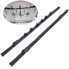 Adjustable Car Fishing Rod Holder 5 Rods Capacity Heavy Duty Nylon Rod Carrier