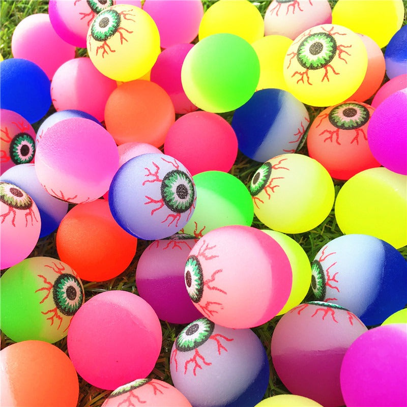 Glowing Doll Bouncy Eyeball Halloween Prop Party Decoration