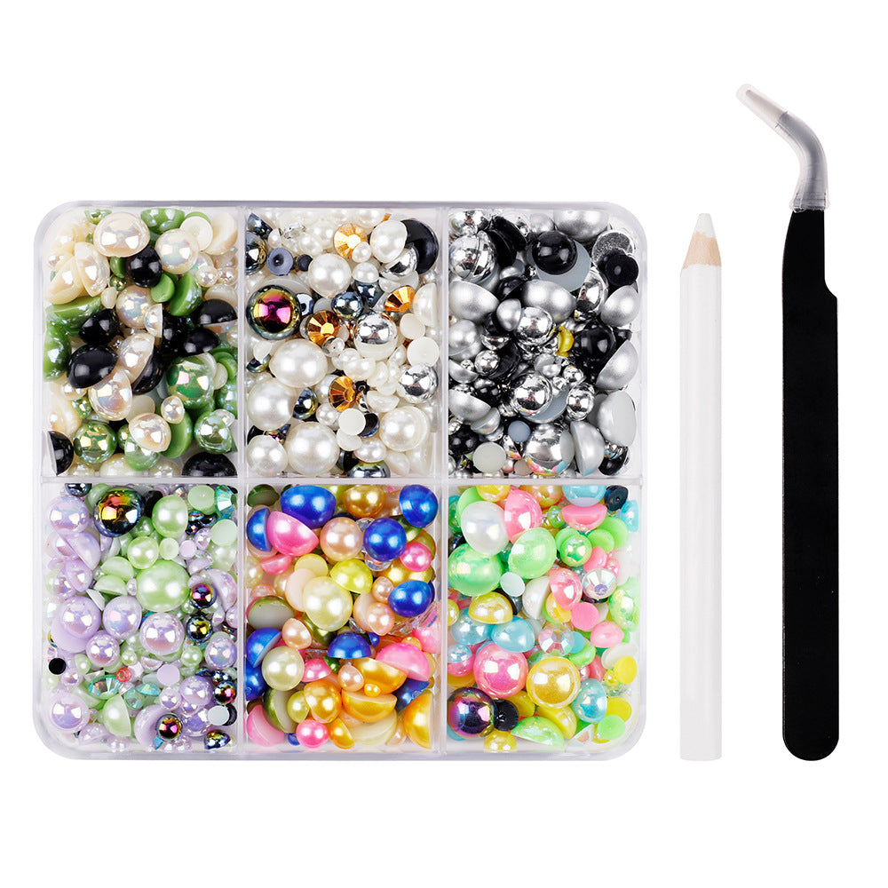 11 Flatback Nail Pearls For Nail Art Half Round Pearls For Crafts Multiple Size
