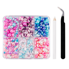 11 Flatback Nail Pearls For Nail Art Half Round Pearls For Crafts Multiple Size
