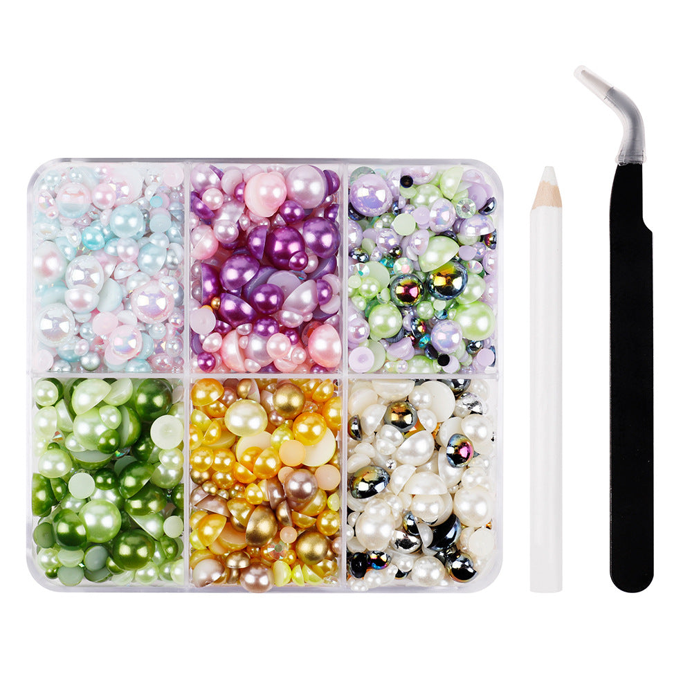 11 Flatback Nail Pearls For Nail Art Half Round Pearls For Crafts Multiple Size