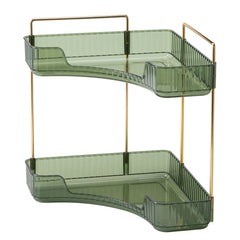 1pc Light Corner Shelf Kitchen Storage Bathroom Corner Shelf Layer Shelf Vanity