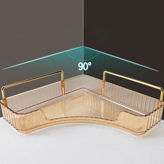 1pc Light Corner Shelf Kitchen Storage Bathroom Corner Shelf Layer Shelf Vanity