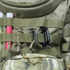 4pcs Backpack Hanging Carabiner Clip Keyring For Camping Hiking