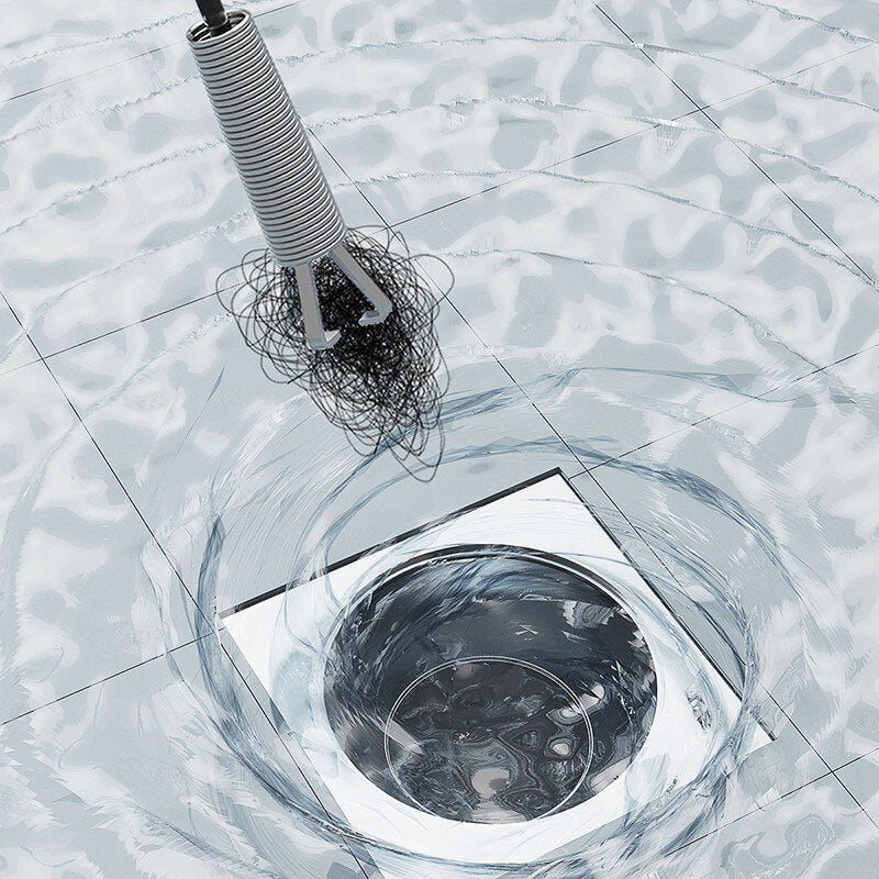 Spring Pipe Dredging Tool Kitchen Bathroom Sewer Cleaning Tool
